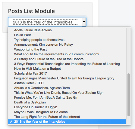 Post List Module