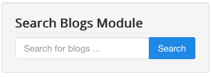Search Blog Module