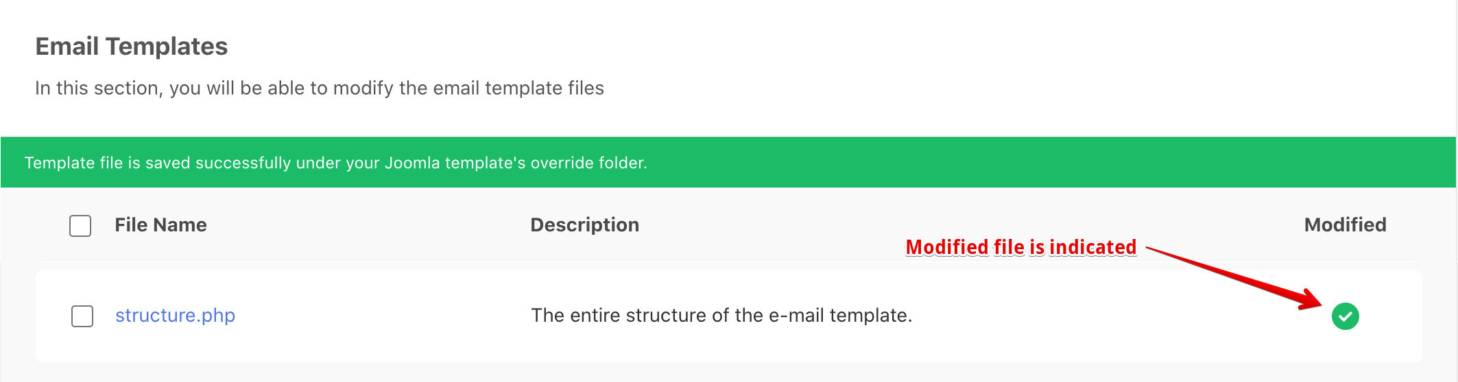 Editing Email Template