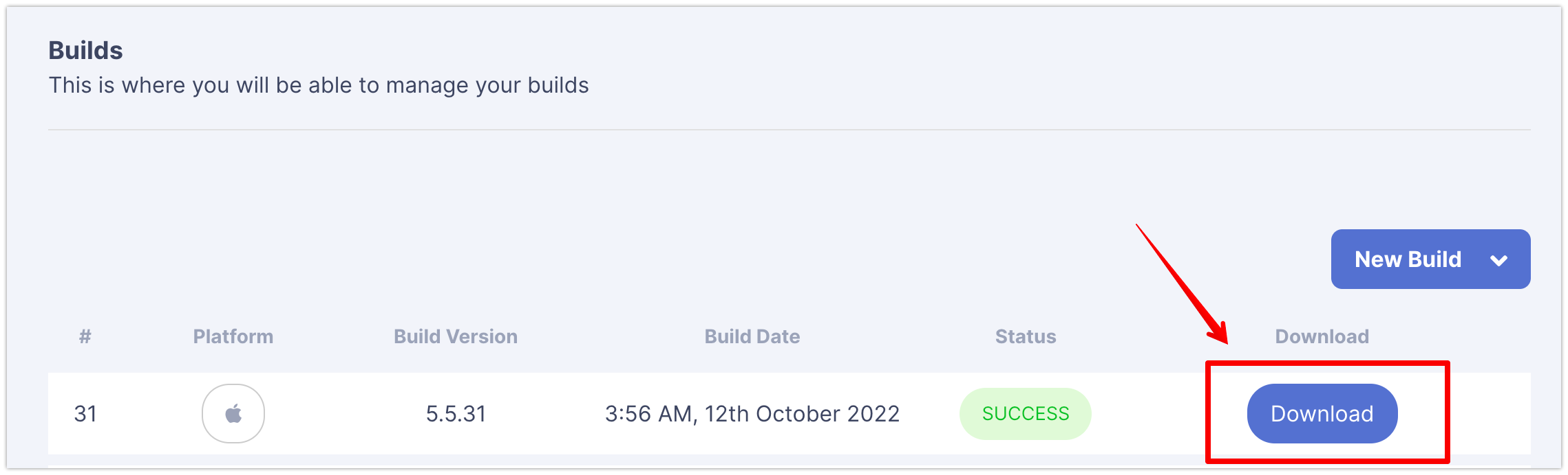 App Titan IOS Build Queued
