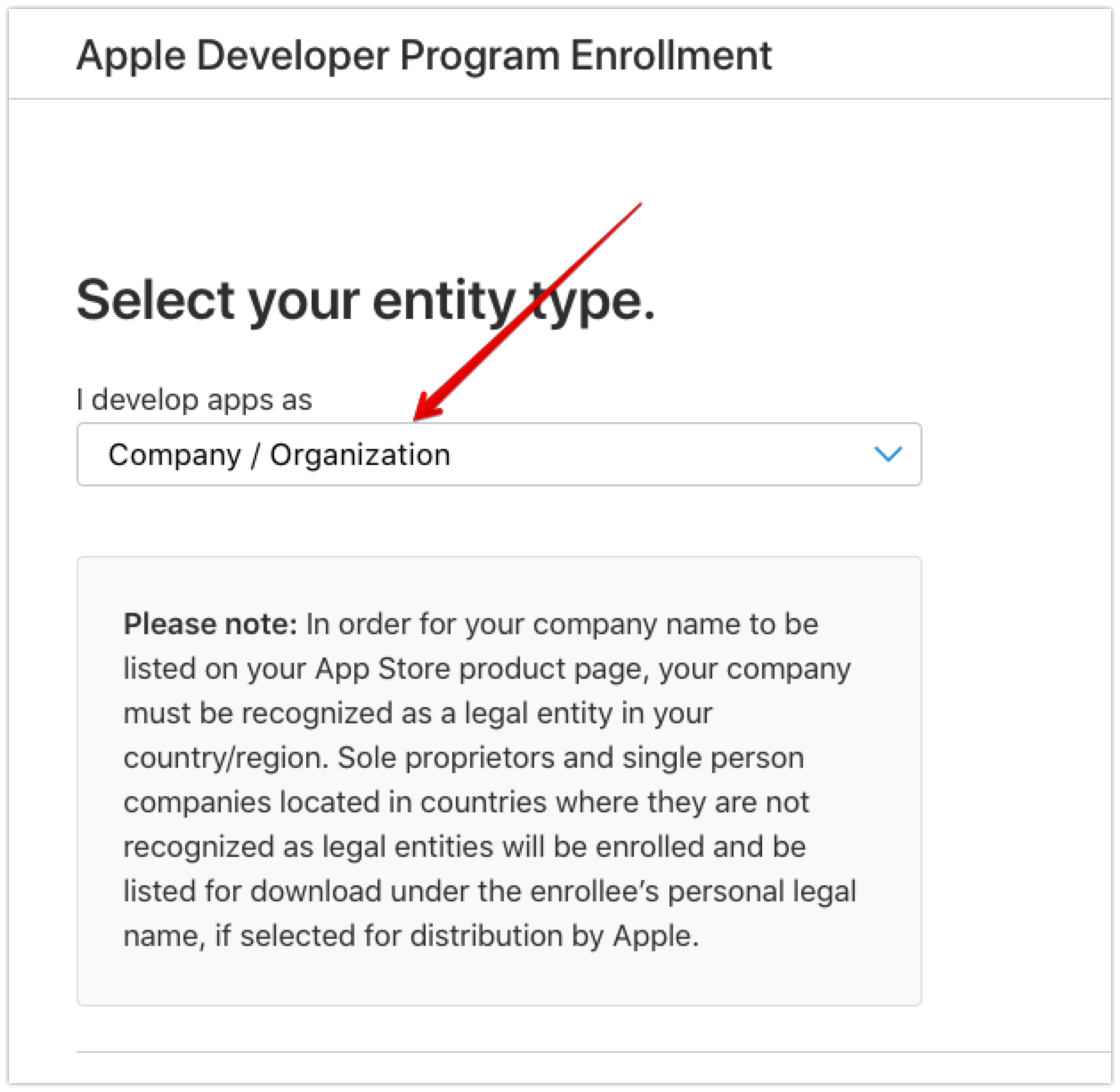 Apple Developer Program Organization