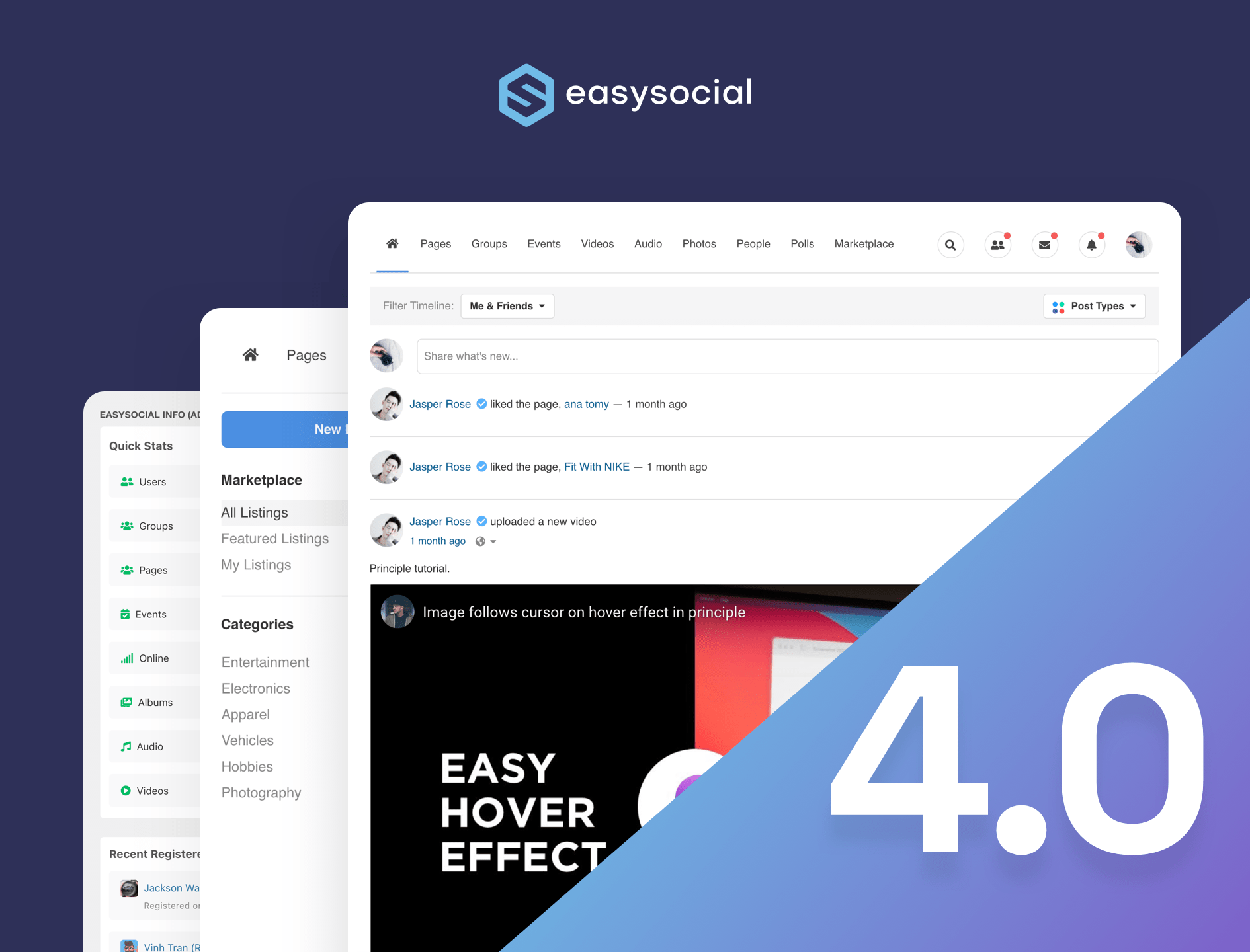 EasySocial 4.0 Beta Released