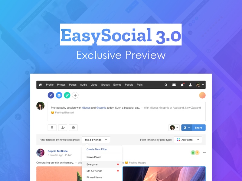 EasySocial 3.0 Progress Updates