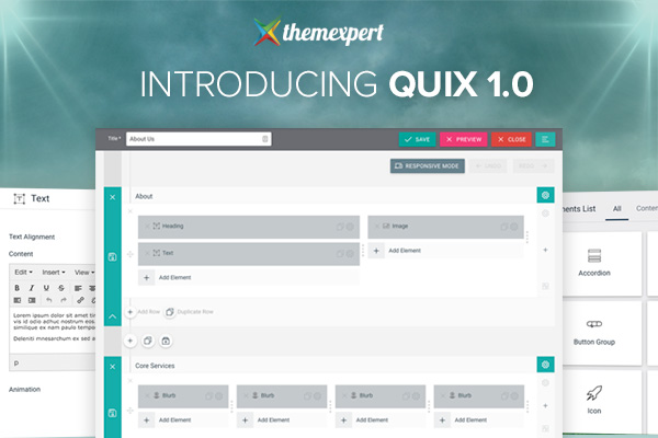 Quix - The Most Advanced Page Builder for Joomla is Here